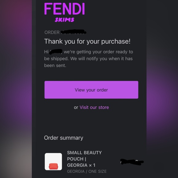 New FENDI x SKIMS pouch - Picture 7 of 7